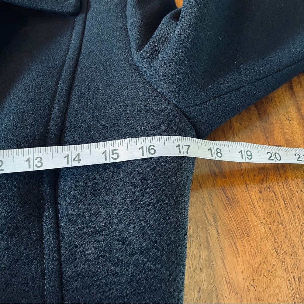 J. Crew Classic Lady Day Navy Blue Wool Blend Mid-Weight Coat Classic Old Money - Picture 9 of 15